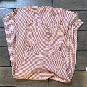 Reformation Striped Pink Spaghetti-Strap Women’s maxi dress